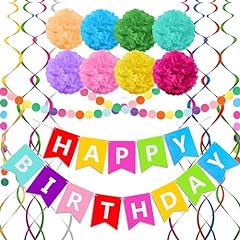 Rainbow colorful birthday for sale  Delivered anywhere in USA 