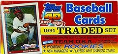 Topps 1991 traded for sale  Delivered anywhere in USA 