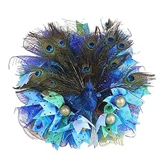 Peacock feather wreath for sale  Delivered anywhere in USA 