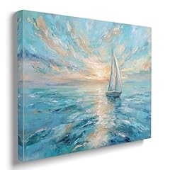 Blue white sailboat for sale  Delivered anywhere in USA 