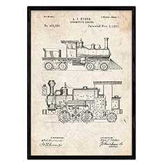 Nacnic affiche locomotive d'occasion  Livré partout en France