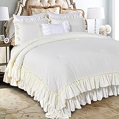 Qsh ruffled comforter for sale  Delivered anywhere in USA 