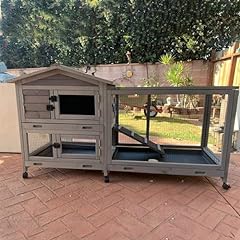 Outdoor rabbit hutch for sale  Delivered anywhere in USA 
