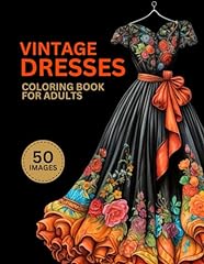Vintage dresses coloring for sale  Delivered anywhere in USA 