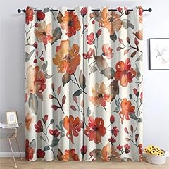 Watercolor flowers curtains for sale  Delivered anywhere in UK