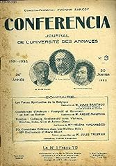 Conferencia 26e annee d'occasion  Livré partout en France