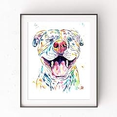 Smiling pitbull wall for sale  Delivered anywhere in USA 