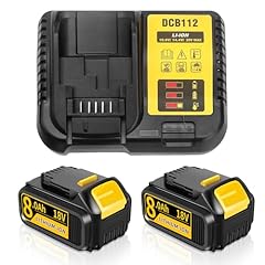 2pc 18v 8000mah for sale  Delivered anywhere in UK