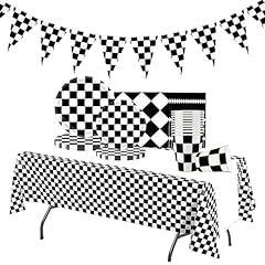 Black white checkered for sale  Delivered anywhere in UK