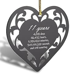 11th anniversary ornament for sale  Delivered anywhere in USA 