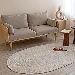 Homemonde oval jute for sale  Delivered anywhere in USA 