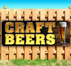 Craft beers banner for sale  Delivered anywhere in USA 