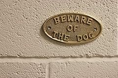 Brass beware dog for sale  Delivered anywhere in UK