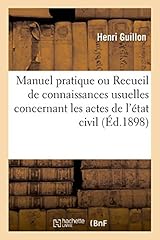 Manuel pratique recueil d'occasion  Livré partout en France