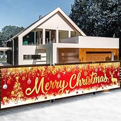 Merry christmas banner for sale  Delivered anywhere in USA 