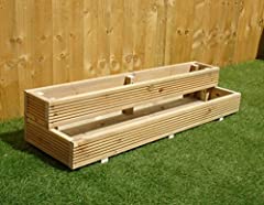 Two Tiered Garden Level Steps Wooden Timber Decking for sale  Delivered anywhere in UK