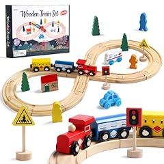 Wooden train set for sale  Delivered anywhere in UK