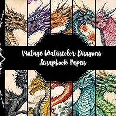 Vintage watercolor dragons for sale  Delivered anywhere in USA 