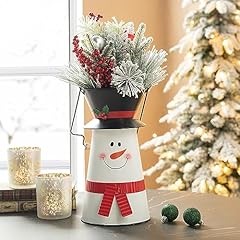 Glitzhome metal snowman for sale  Delivered anywhere in USA 
