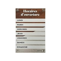 Panneau horaires ouverture d'occasion  Livré partout en France