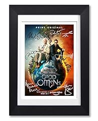 Mounted Gifts Good Omens Cast Signed Autograph A4 Poster for sale  Delivered anywhere in UK