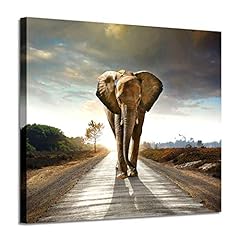 Running Elephant Wall Art Print: Wild Animal Graphic for sale  Delivered anywhere in Canada