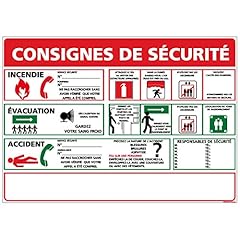 Panneau consignes sécurité d'occasion  Livré partout en France