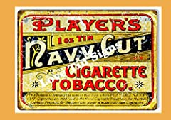 Vuvolko Vintage Tin Sign Players Tin Navy Cut, Cigarette for sale  Delivered anywhere in Canada