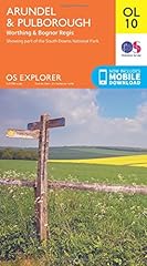 Arundel pulborough map for sale  Delivered anywhere in UK