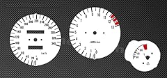 White speedometer tachometer for sale  Delivered anywhere in Ireland