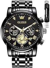 Olevs black watch for sale  Delivered anywhere in USA 