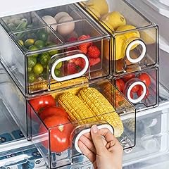 Fridge organizer stackable for sale  Delivered anywhere in UK