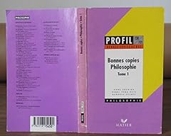 Bonnes copies philosophie d'occasion  Livré partout en France