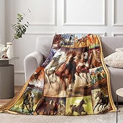 Horse throw blanket for sale  Delivered anywhere in UK