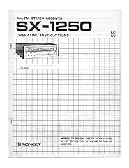 Pioneer SX-1250 Receiver Owners Manual [Plastic Comb] for sale  Delivered anywhere in USA 