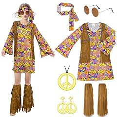 Costume hippie donna usato  Spedito ovunque in Italia 