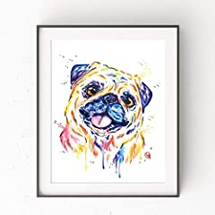 Pug Wall Art by Whitehouse Art | Dog Decor, Dog Artwork, for sale  Delivered anywhere in Canada