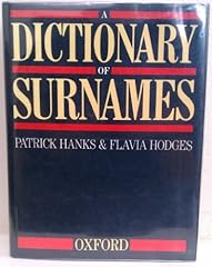 Dictionary surnames for sale  Delivered anywhere in UK