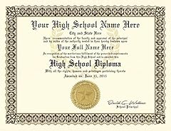 High school diploma for sale  Delivered anywhere in USA 