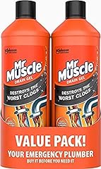 Mr Muscle Gel Drain Unblocker 2 x 1 Litre for sale  Delivered anywhere in UK