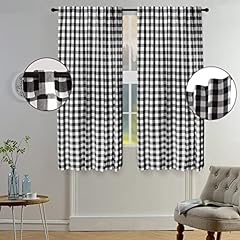 Gingham check curtain for sale  Delivered anywhere in UK