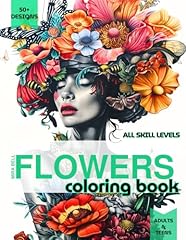 Flowers coloring book for sale  Delivered anywhere in USA 