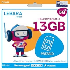 Lebara prepaid sim gebraucht kaufen  Wird an jeden Ort in Deutschland