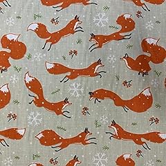 Polycotton christmas fabric for sale  Delivered anywhere in UK
