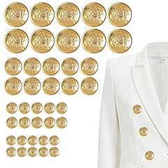 40pcs gold buttons for sale  Delivered anywhere in Ireland