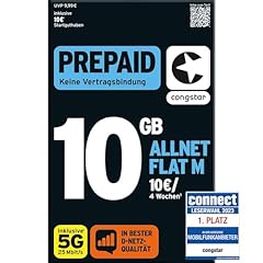 Congstar prepaid allnet gebraucht kaufen  Wird an jeden Ort in Deutschland