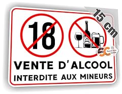 Sticker alcool interdite d'occasion  Livré partout en France