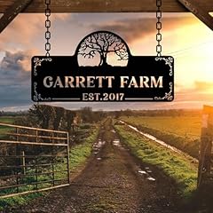 Personalized metal farm for sale  Delivered anywhere in USA 