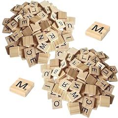 200pcs scrabble wood for sale  Delivered anywhere in UK