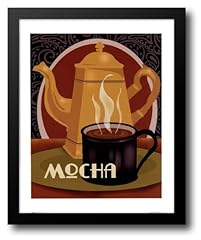 Mocha 14x16 framed for sale  Delivered anywhere in USA 